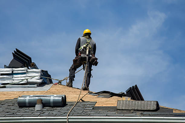 Professional Roof Replacement technician working in Caledonia, ND